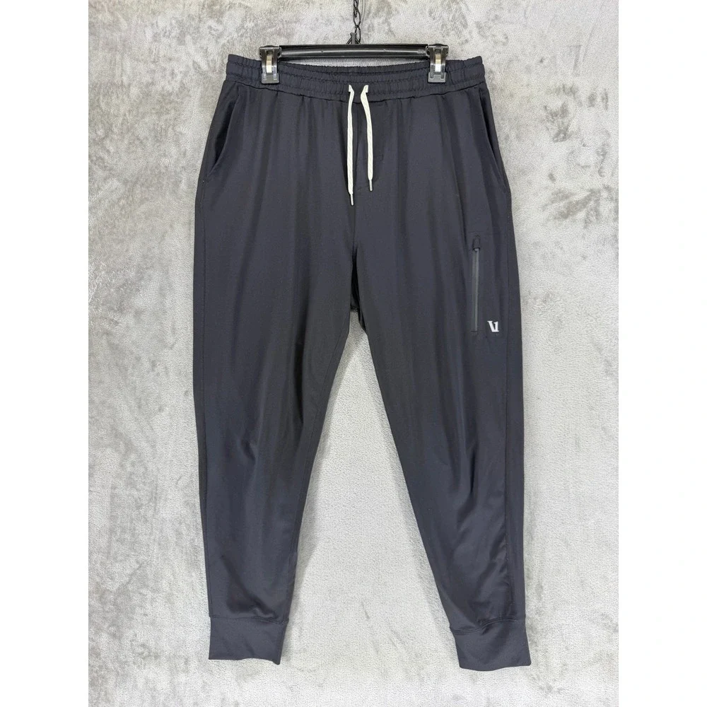 Vuori Mens Sunday Performance Jogger Black Tapered Sweatpants V416 Large
